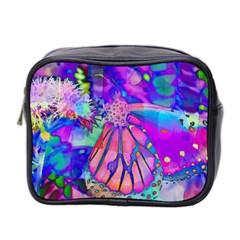 Psychedelic Butterfly Mini Toiletries Bag 2-side by MichaelMoriartyPhotography