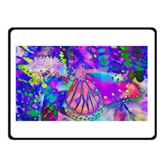 Psychedelic Butterfly Double Sided Fleece Blanket (small)  by MichaelMoriartyPhotography