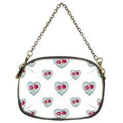 Love Ornate Motif Print Chain Purses (two Sides)  by dflcprints