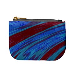 Swish Blue Red Abstract Mini Coin Purses