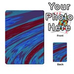 Swish Blue Red Abstract Multi-purpose Cards (Rectangle)  Back 54