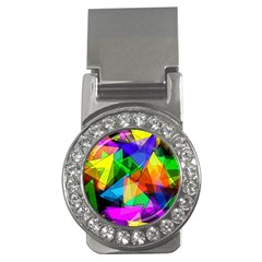 Colorful Triangles                                                                  			money Clip (cz) by LalyLauraFLM