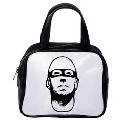 Baldhead Hero Comic Illustration Classic Handbags (one Side) by dflcprints