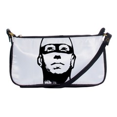 Baldhead Hero Comic Illustration Shoulder Clutch Bags by dflcprints