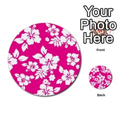 Pink Hawaiian Multi-purpose Cards (round)  by AlohaStore