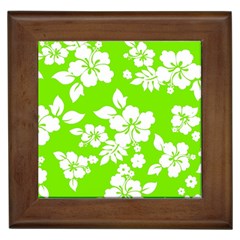 Lime Hawaiian Framed Tiles