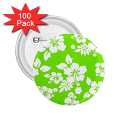 Lime Hawaiian 2 25  Buttons (100 Pack)  by AlohaStore