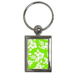 Lime Hawaiian Key Chains (rectangle)  by AlohaStore