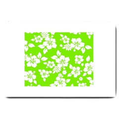 Lime Hawaiian Large Doormat  by AlohaStore