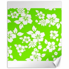 Lime Hawaiian Canvas 11  X 14   by AlohaStore