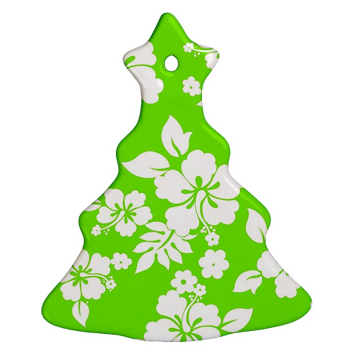 Lime Hawaiian Ornament (Christmas Tree)