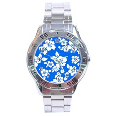 Blue Hawaiian Stainless Steel Analogue Watch