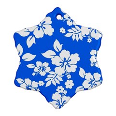 Blue Hawaiian Snowflake Ornament (2-side)