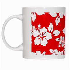 Red Hawaiian White Mugs