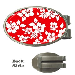 Red Hawaiian Money Clips (oval) 