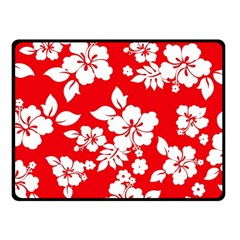 Red Hawaiian Fleece Blanket (Small)