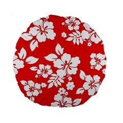 Red Hawaiian Standard 15  Premium Round Cushions