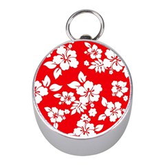 Red Hawaiian Mini Silver Compasses