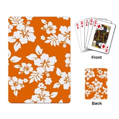 Orange Hawaiian Playing Card by AlohaStore