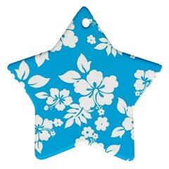 Light Blue Hawaiian Ornament (star)  by AlohaStore