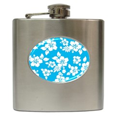 Light Blue Hawaiian Hip Flask (6 Oz) by AlohaStore