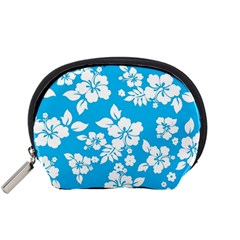 Light Blue Hawaiian Accessory Pouches (small) 