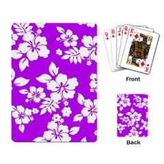 Purple Hawaiian Playing Card by AlohaStore