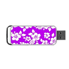 Purple Hawaiian Portable Usb Flash (one Side) by AlohaStore