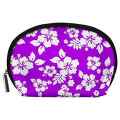 Purple Hawaiian Accessory Pouches (large)  by AlohaStore