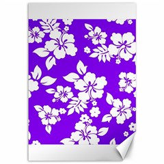 Violet Hawaiian Canvas 12  X 18  