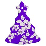 Violet Hawaiian Christmas Tree Ornament (2 Sides) Front