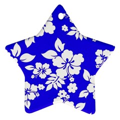 Deep Blue Hawaiian Star Ornament (two Sides)  by AlohaStore