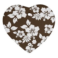 Sepia Hawaiian Heart Ornament (2 Sides) by AlohaStore