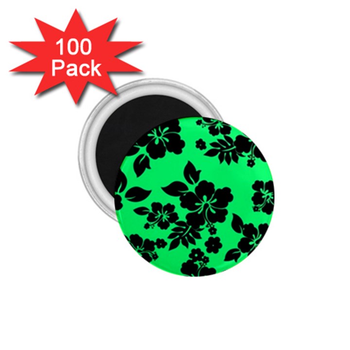 Dark Lime Hawaiian 1.75  Magnets (100 pack) 