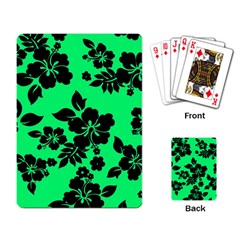 Dark Lime Hawaiian Playing Card by AlohaStore