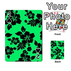 Dark Lime Hawaiian Playing Cards 54 Designs  by AlohaStore