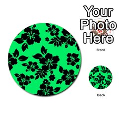 Dark Lime Hawaiian Multi-purpose Cards (round)  by AlohaStore