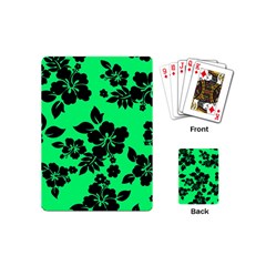 Dark Lime Hawaiian Playing Cards (mini)  by AlohaStore