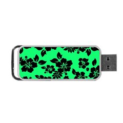 Dark Lime Hawaiian Portable Usb Flash (one Side) by AlohaStore