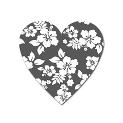 Gray Hawaiian Heart Magnet by AlohaStore