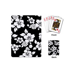 Black And White Hawaiian Playing Cards (mini)  by AlohaStore