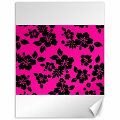 Dark Baby Pink Hawaiian Canvas 18  X 24   by AlohaStore