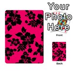 Dark Pink Hawaiian Playing Cards 54 Designs  Back