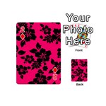 Dark Pink Hawaiian Playing Cards 54 (Mini)  Front - Diamond2