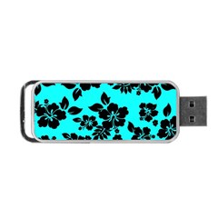 Blue Dark Hawaiian Portable Usb Flash (two Sides) by AlohaStore