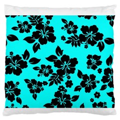 Blue Dark Hawaiian Standard Flano Cushion Case (two Sides)