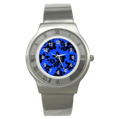 Dark Blue Hawaiian Stainless Steel Watch by AlohaStore