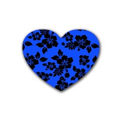 Dark Blue Hawaiian Heart Coaster (4 Pack)  by AlohaStore