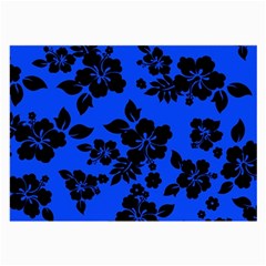 Dark Blue Hawaiian Large Glasses Cloth (2-side) by AlohaStore