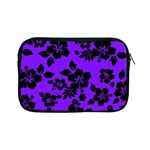 Violet Dark Hawaiian Apple iPad Mini Zipper Cases Front